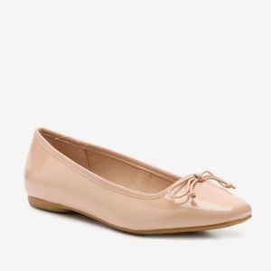 Steve Madden nude square toe ballet flats